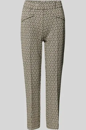 Toni Slim Fit Caprihose mit fixierten Bügelfalten Modell 