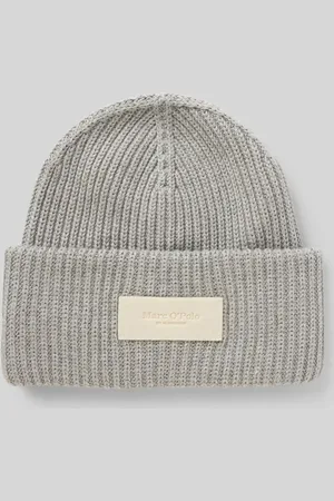 Marc O’ Polo Beanie aus reiner Baumwolle Label-Patch in , Größe 1