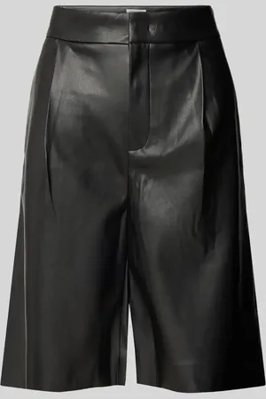 Christian Berg Bermudas in Leder-Optik mit Paspeltaschen am Gesäß in , Größe 36