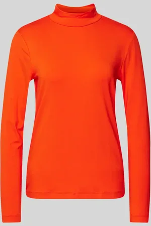 QS by s.Oliver Slim Fit Langarmshirt mit Mock-Neck-Kragen in , Größe 34