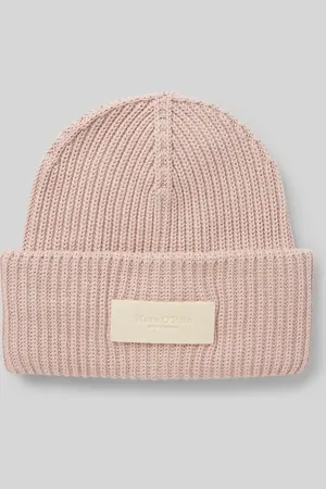Marc O’ Polo Beanie aus reiner Baumwolle Label-Patch in , Größe 1