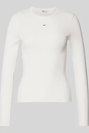 Tommy Hilfiger Slim Fit Longsleeve mit Logo-Stitching in , Größe XS