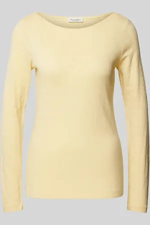 Marc O’ Polo Regular Fit Langarmshirt aus aus reiner, weicher Bio-Baumwolle in , Größe L