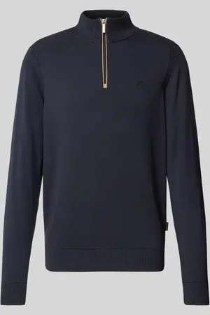 Bugatti Strickpullover mit Logo-Stitching in , Größe XL