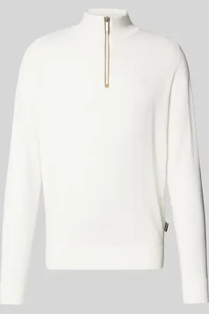 Bugatti Strickpullover mit Logo-Stitching in , Größe XL