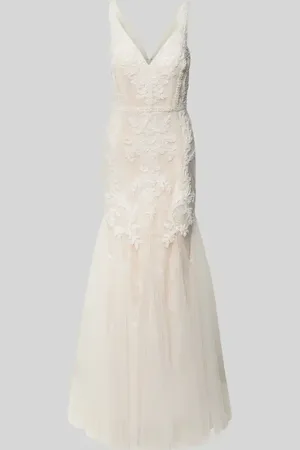 Mascara Brautkleid mit Häkelspitze in , Größe 40