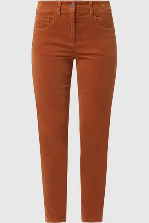 Luisa Cerano Skinny Fit Samthose mit Modal-Anteil in , Größe 46