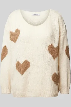 Zabaione Strickpullover mit Rundhalsausschnitt in , Größe S/M