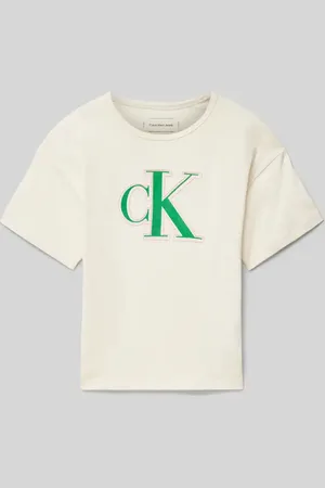 Calvin Klein Boxy Fit T-Shirt mit Label-Print in , Größe 140