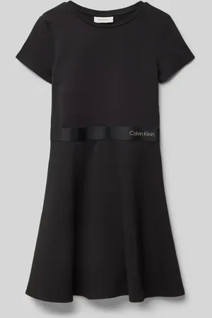 Calvin Klein Kleid aus Viskose-Mix mit Label-Detail in , Größe 140