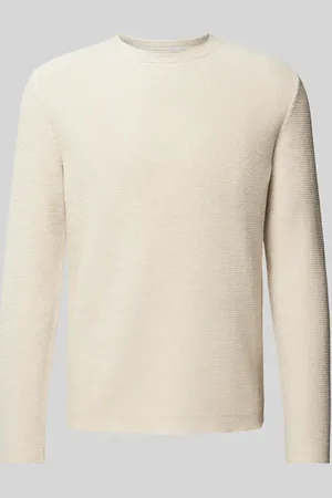 Marc O’ Polo Regular Fit Strickpullover aus Bio-Baumwoll-Chenillegarn in glatter Querstrickstruktur in , Größe L