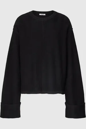 NA-KD Strickpullover mit fixierten Ärmelumschlägen in , Größe XS
