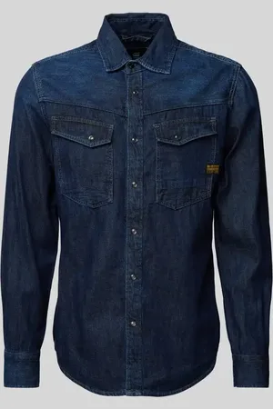 G-Star Slim Fit Jeanshemd mit Label-Patch Modell 