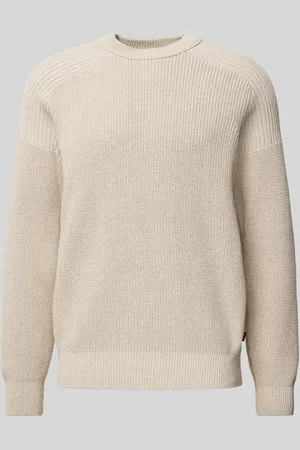 HUGO BOSS Strickpullover mit überschnittenen Schultern Modell 