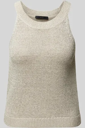 Oui Tanktop in Strick-Optik in , Größe 46