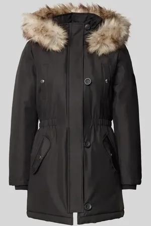 ONLY Taillierter Parka mit Kunstfellbesatz Modell 