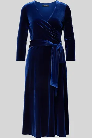 Ralph Lauren Knielanges Kleid mit 3/4-Arm Modell 
