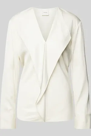 Calvin Klein Regular Fit Bluse mit Volants in , Größe 34