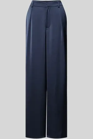 Neo Noir Wide Leg Bundfaltenhose mit Gürtelschlaufen Modell 