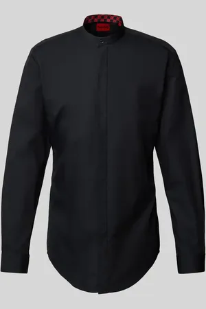 HUGO BOSS Regular Fit Business-Hemd mit Maokragen Modell 