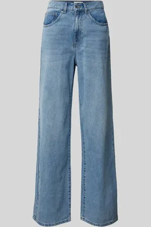 ONLY Wide Leg Jeans aus reiner Baumwolle mit Kontrastnähten Modell 