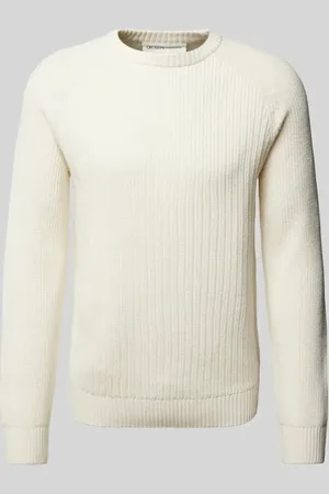 TOM TAILOR Regular Fit Strickpullover aus Baumwoll-Mix mit Strukturmuster in , Größe M
