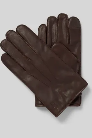 Ralph Lauren Lederhandschuhe mit Ziernähten in , Größe XL