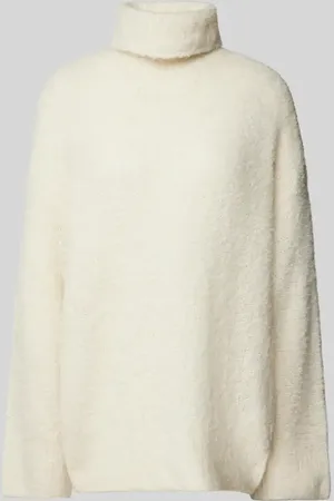 Pieces® Relaxed Fit Rollkragenpullover mit Wollanteil Modell 