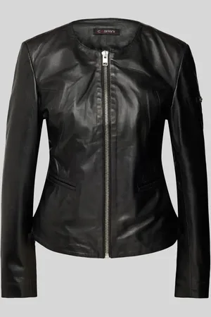 Cabrini Shaped Fit Lederjacke aus echtem Lammnappa in , Größe 38