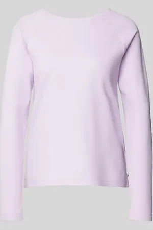 TOM TAILOR Regular Fit Langarmshirt aus Baumwoll-Mix mit Deko-Knopfleiste in , Größe XS