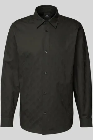 Armani Exchange Regular Fit Business-Hemd mit Kentkragen Modell 