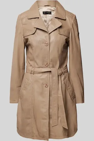 Cabrini Regular Fit Mantel aus reinem Lammnappa in , Größe 38