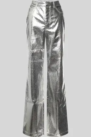 ROTATE Flared Stoffhose mit 5-Pocket-Design in , Größe 34