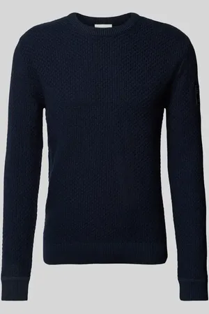 TOM TAILOR Regular Fit Strickpullover aus reiner Baumwolle mit Strickmuster in , Größe S