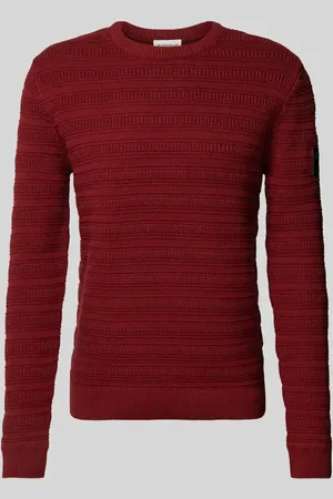 TOM TAILOR Regular Fit Strickpullover aus reiner Baumwolle mit Strickmuster in , Größe S