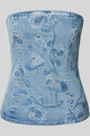 ROTATE Bandeau-Top mit Ziersteinbesatz in , Größe 34