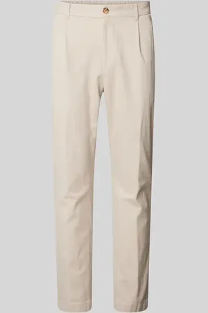 JOOP! Loose Fit Bundfaltenhose mit elastischem Bund Modell 