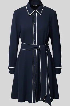 Ralph Lauren Knielanges Kleid mit Knopfleiste in , Größe 38