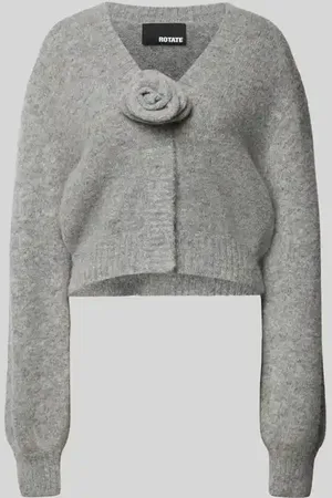 ROTATE Strickjacke mit Zierbesatz in , Größe 34