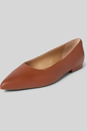 Ralph Lauren Lederballerinas mit Blockabsatz Modell 