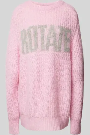 ROTATE Oversized Pullover mit Label-Print in , Größe 34