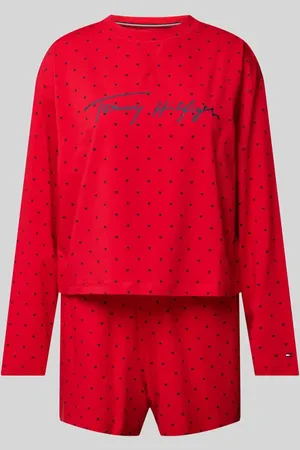 Tommy Hilfiger Pyjama mit Label- und Motiv-Print in , Größe XS