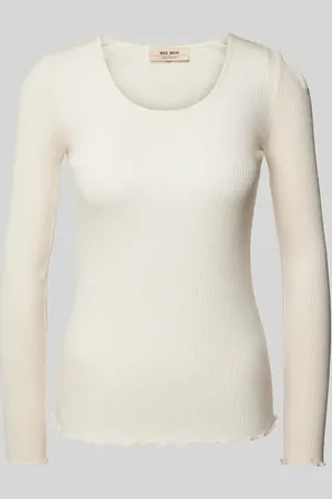 Mos Mosh Longsleeve mit geripptem Rundhalsausschnitt Modell 