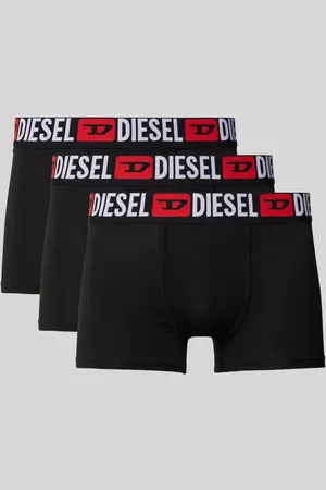 Diesel Trunks mit elastischem Logo-Bund im 3er-Pack in , Größe S