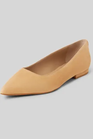 Ralph Lauren Lederballerinas mit Blockabsatz Modell 