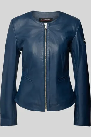 Cabrini Shaped Fit Lederjacke aus echtem Lammnappa in , Größe 40