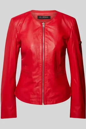 Cabrini Shaped Fit Lederjacke aus echtem Lammnappa in , Größe 40