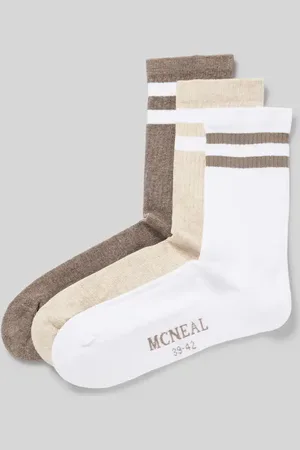 McNeal Socken mit elastischem Rippenbündchen im 3er-Pack in , Größe 39/42