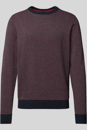 Bugatti Strickpullover mit gerippten Abschlüssen in , Größe S