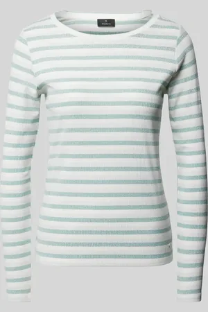 monari Longsleeve mit geripptem Rundhalsausschnitt in , Größe 34